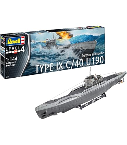 Revell TYPE XXI ドイツ潜水艦 1/144。 Ln165 German submarine Type XXI with interior